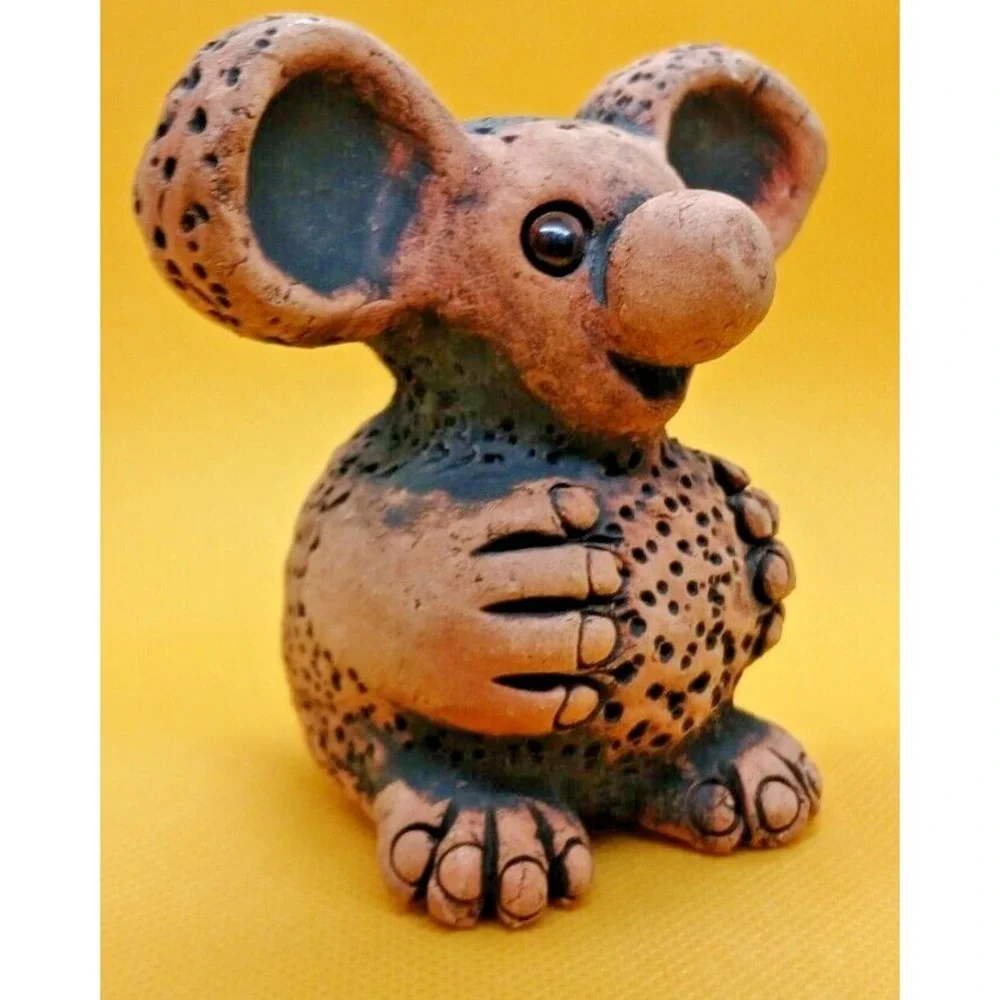 Hand Made Art Potter Sea creature coral body big ears palms Handmade Adorable!